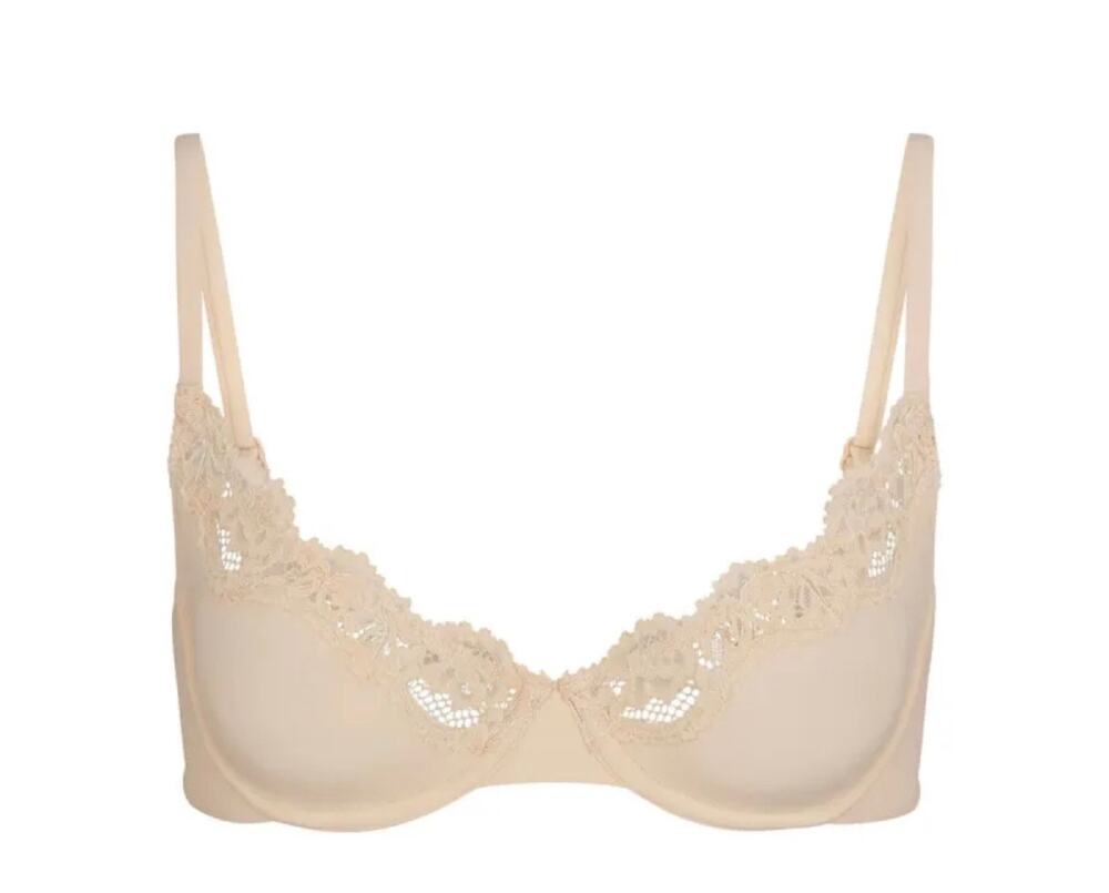 Skims fits everybody lace underwire bra sand 46DDD